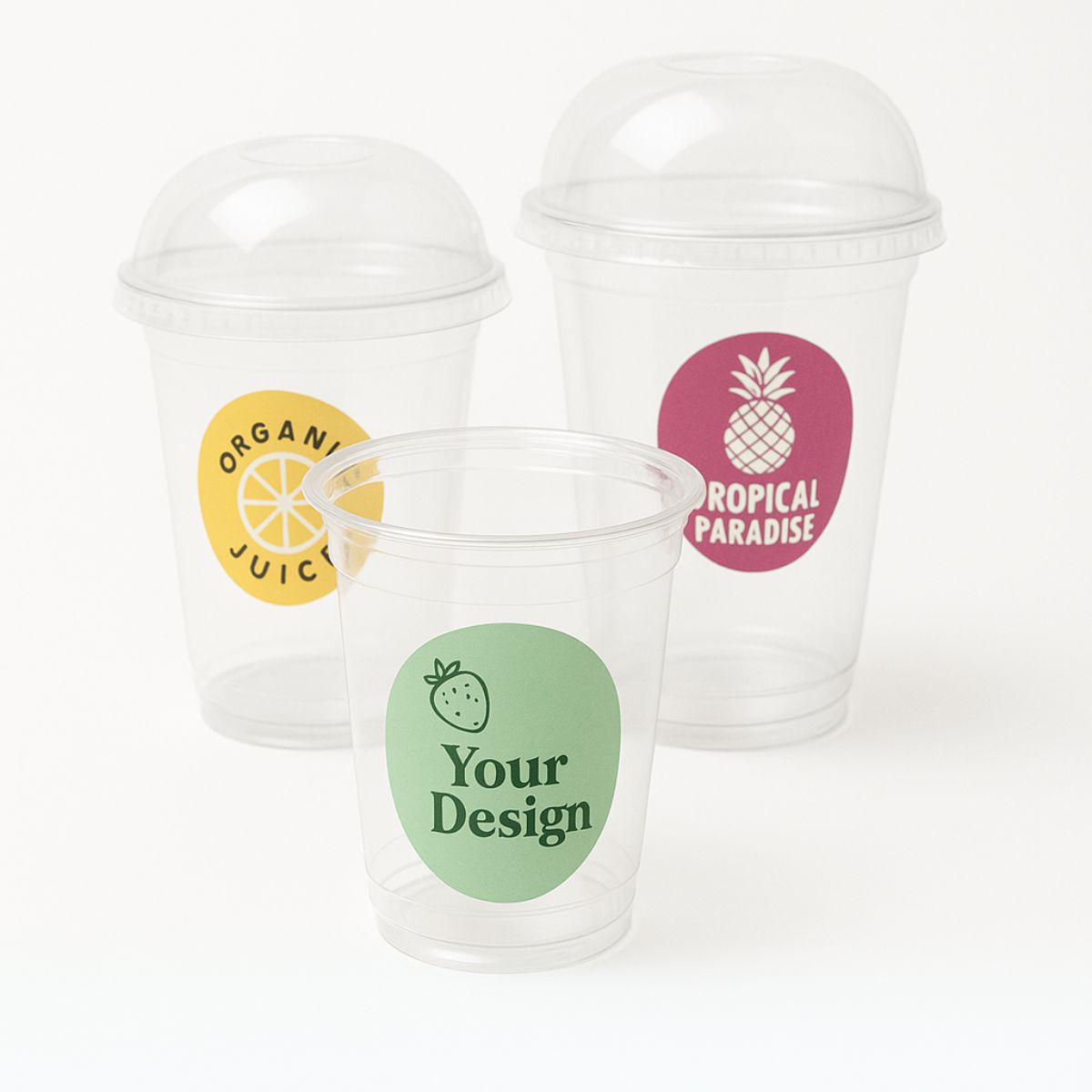 Smoothiebecher mit Logodruck Smoothiebecher bedrucken