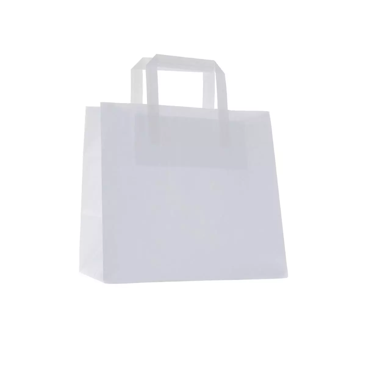 Papier Tragetasche 26x17x26cm Weiß | 70g