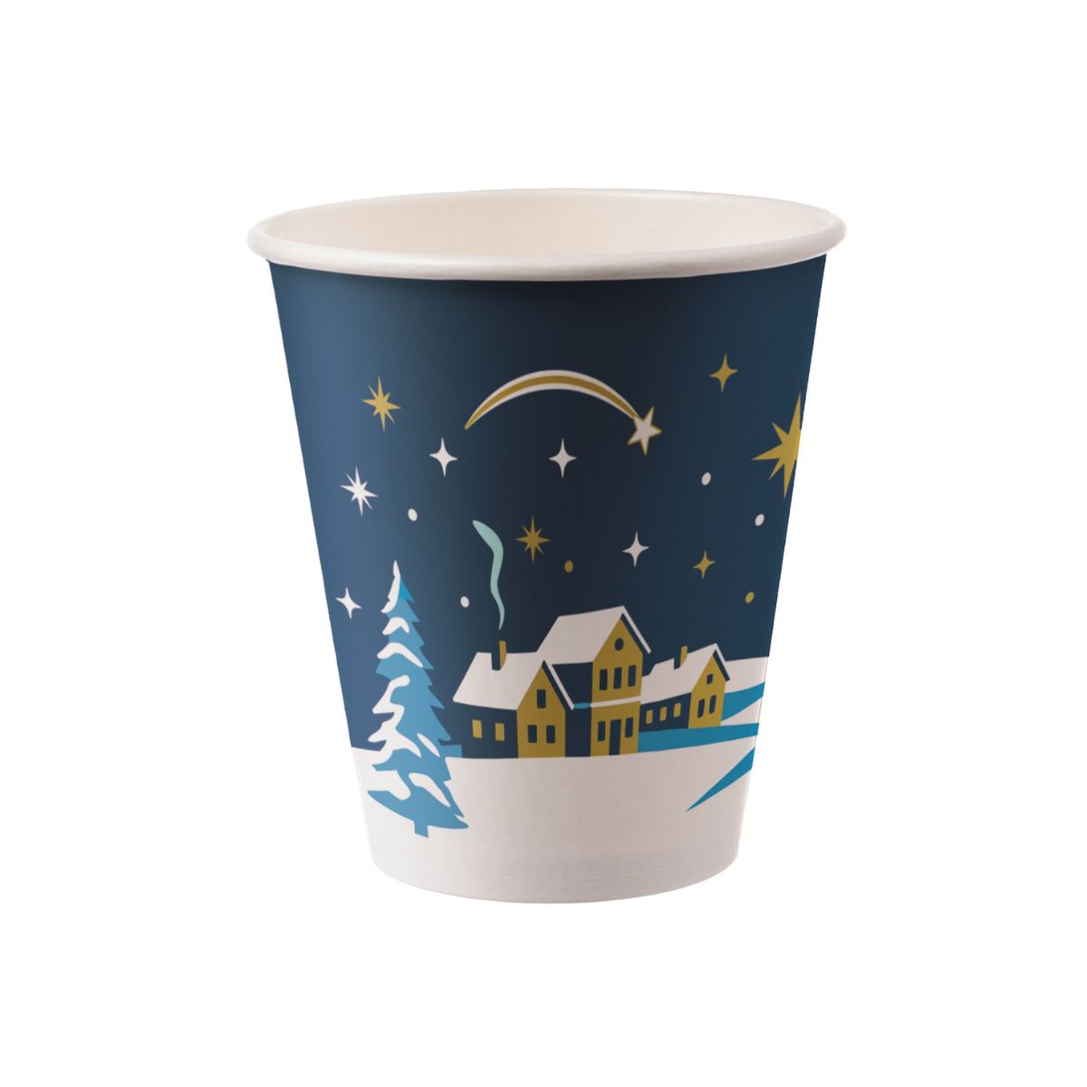 Glühwein-Becher 0,2L Pappe "Winter"