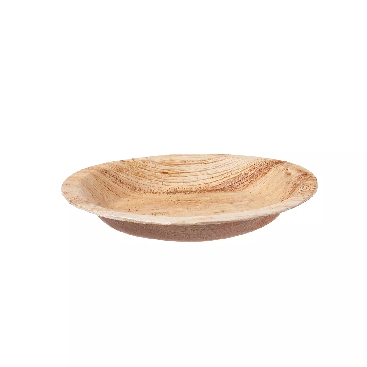 Palmblatt Teller 20x2,5cm Rund mit Rand