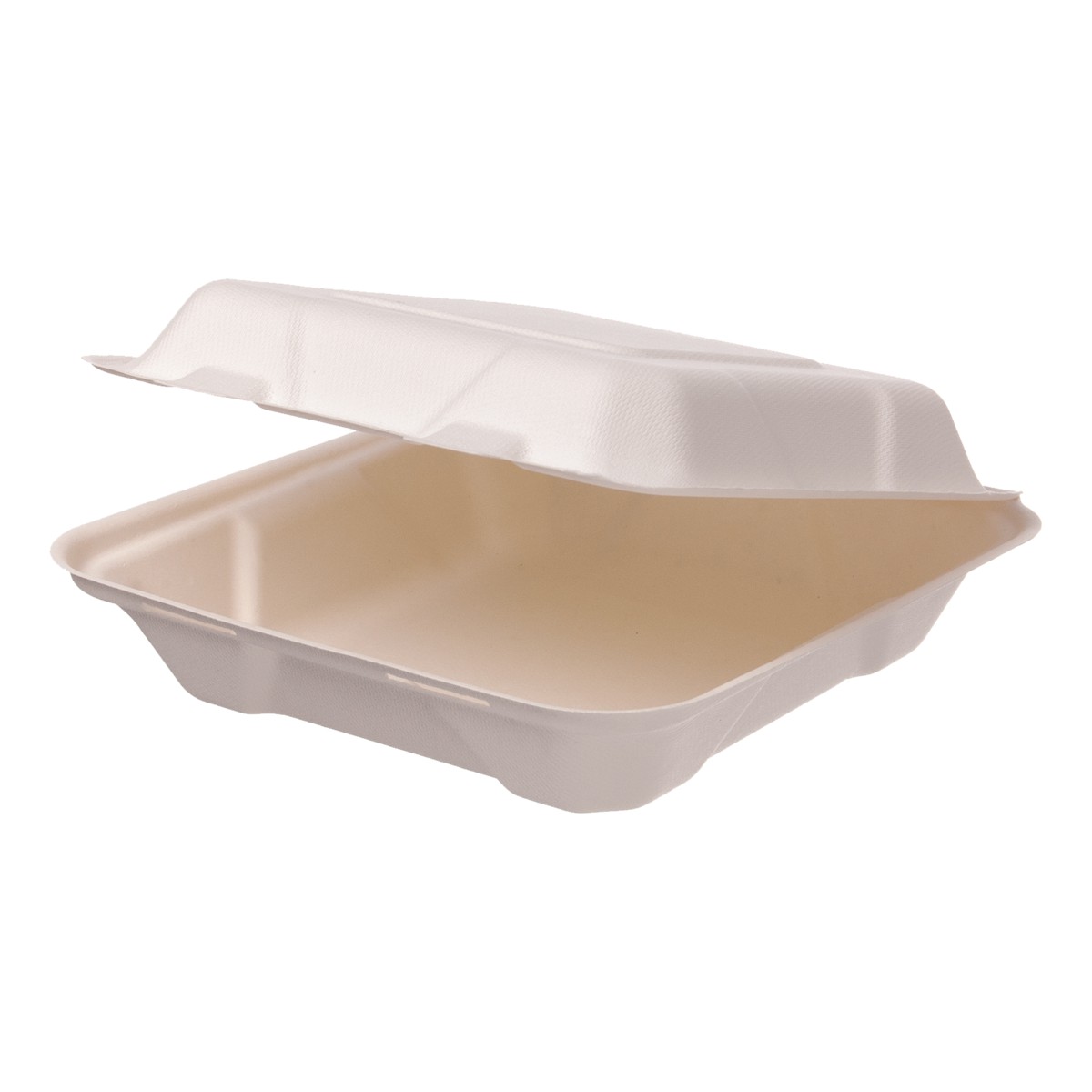 Menübox Ungeteilt AN1/1 Bagasse | 205x205x65mm