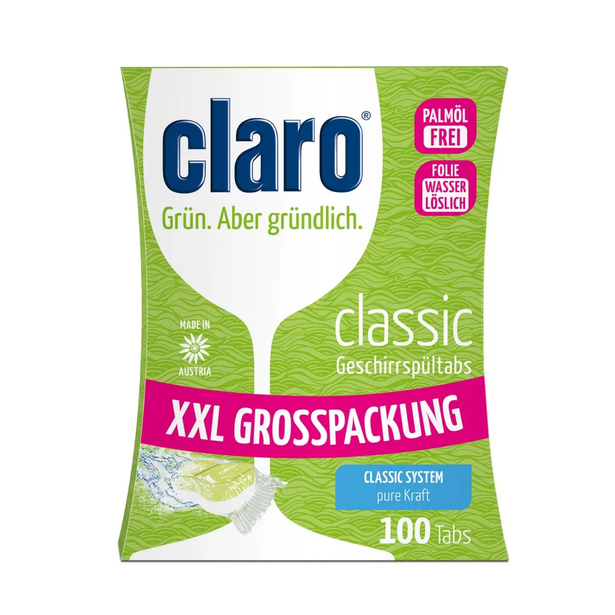 Claro Classic Geschirrspültabs | 100 Stück