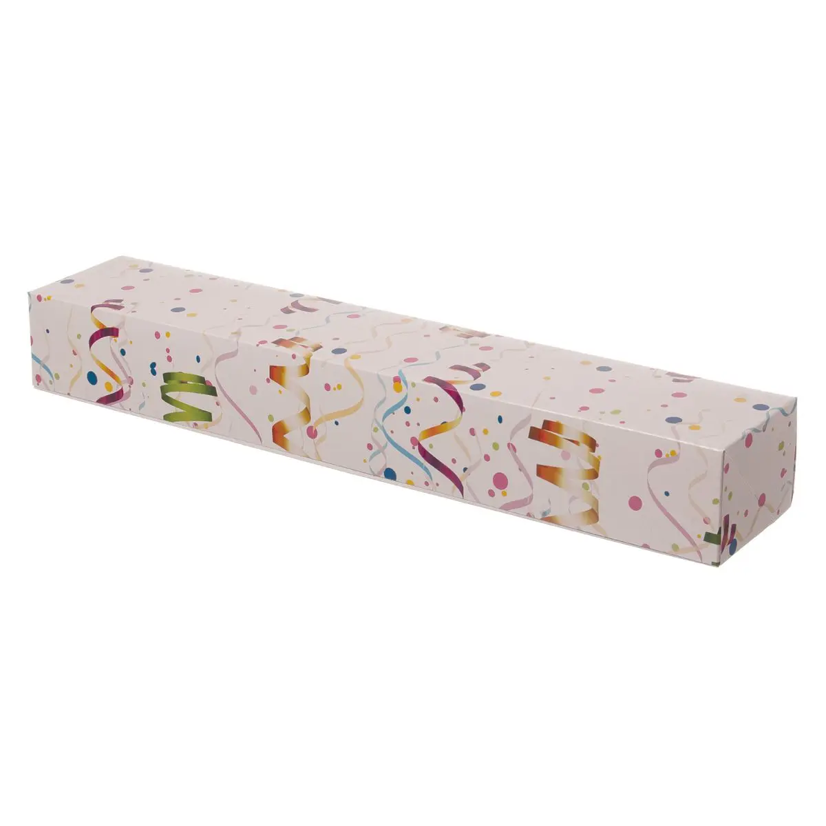 Tortenkarton 60x11x8cm Berliner/Krapfen "Konfetti"