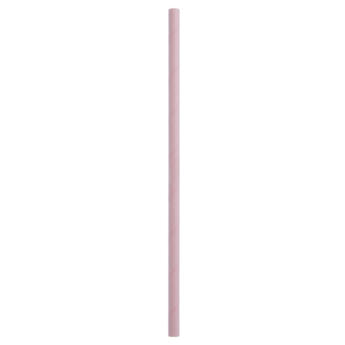 Papier-Trinkhalm Jumbo Pastell Rosa 8x230mm