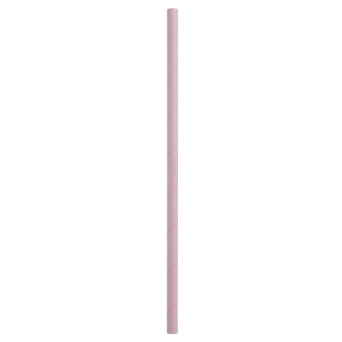 Papier-Trinkhalm Jumbo Pastell Rosa 8x230mm