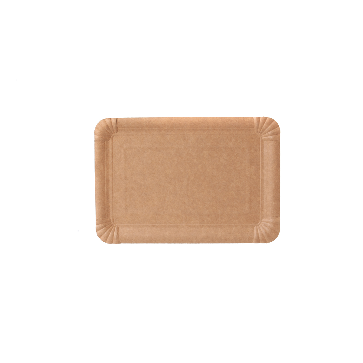 Pappteller 16x20cm Frischfaser Braun