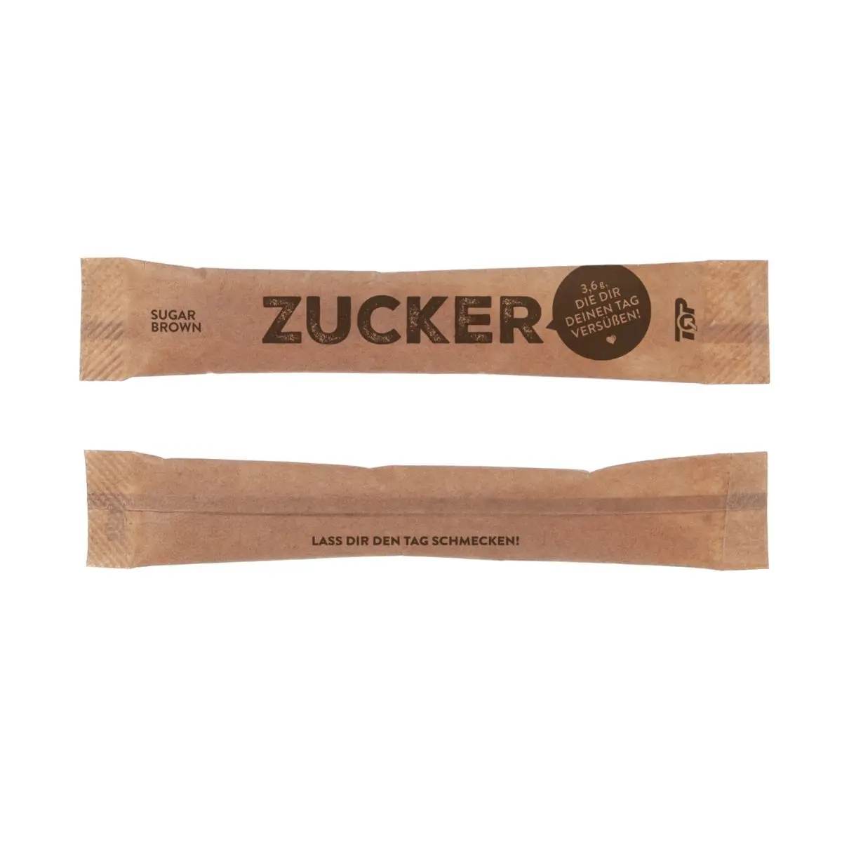 Zuckersticks 3,6g 10cm | Brauner Portionszucker
