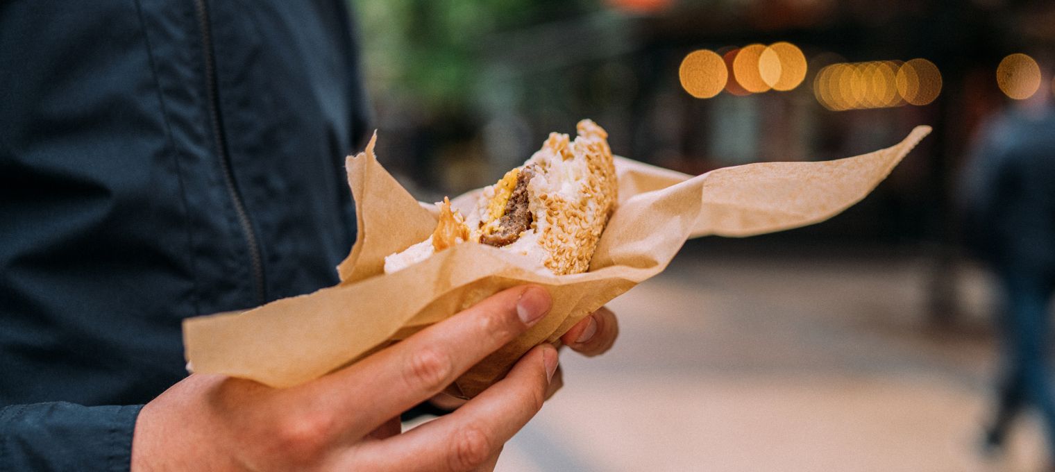 Braune Snacktüte für Hamburger und Pommes Snacktüten online bestellen