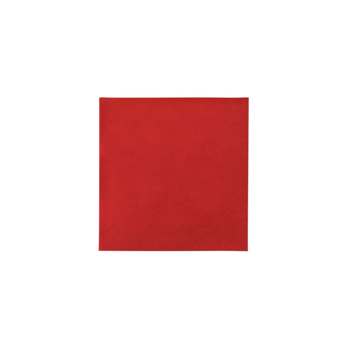 Cocktailserviette Rot 24cm 3-Lagig 1/4 Falz