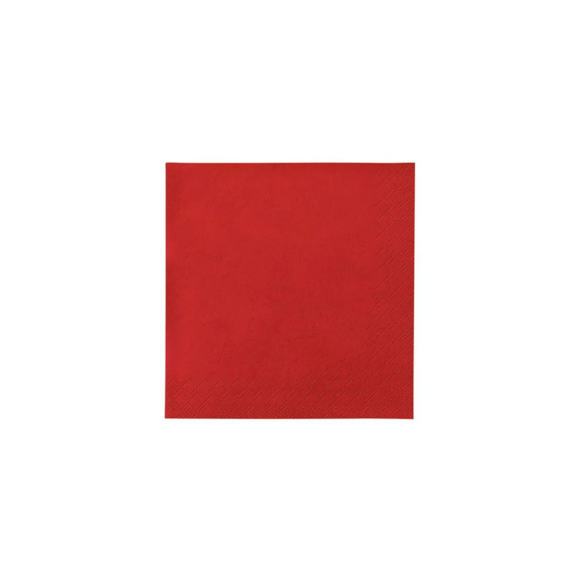Cocktailserviette Rot 24cm 3-Lagig 1/4 Falz