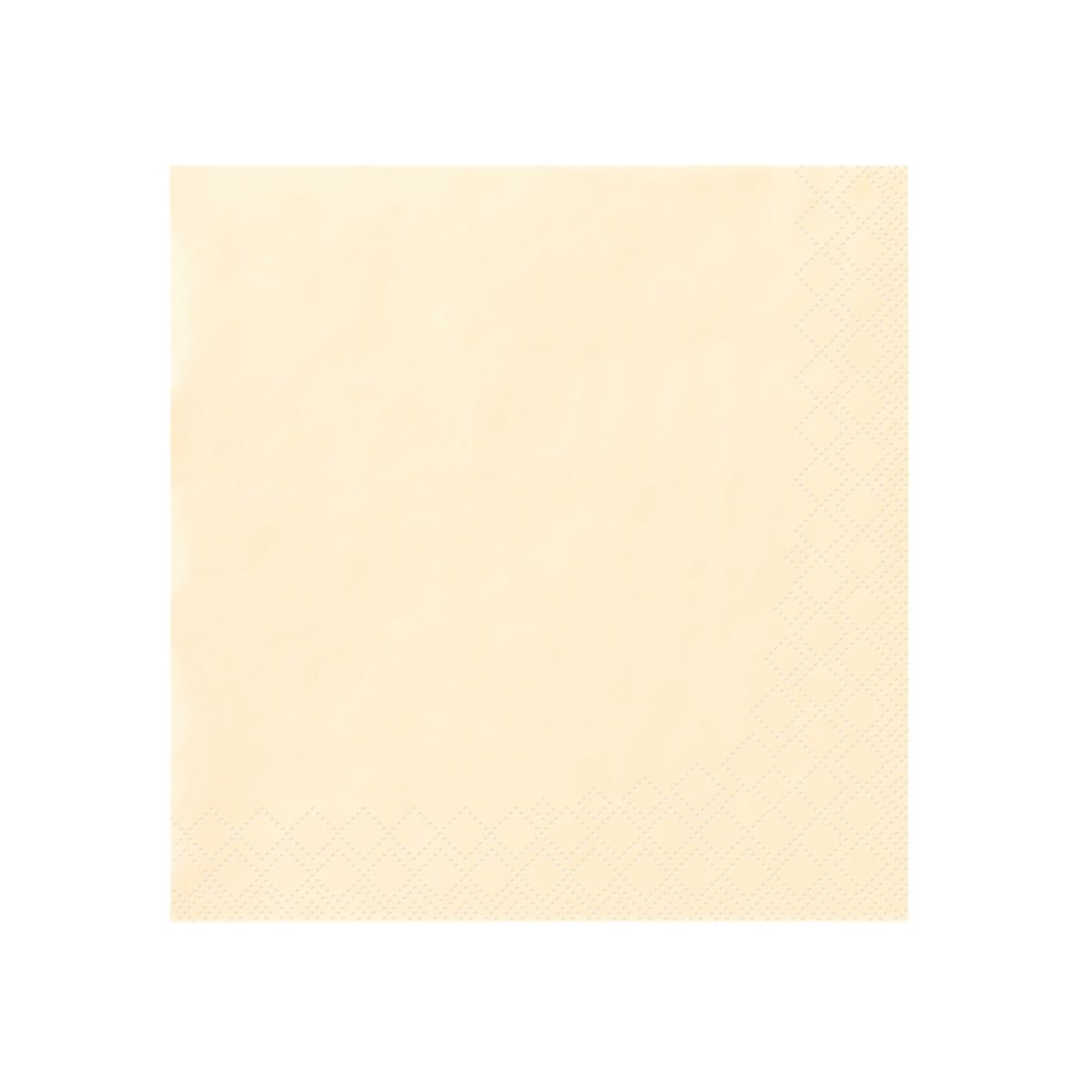 Serviette Creme 33er 2-Lagig 1/4 Falz