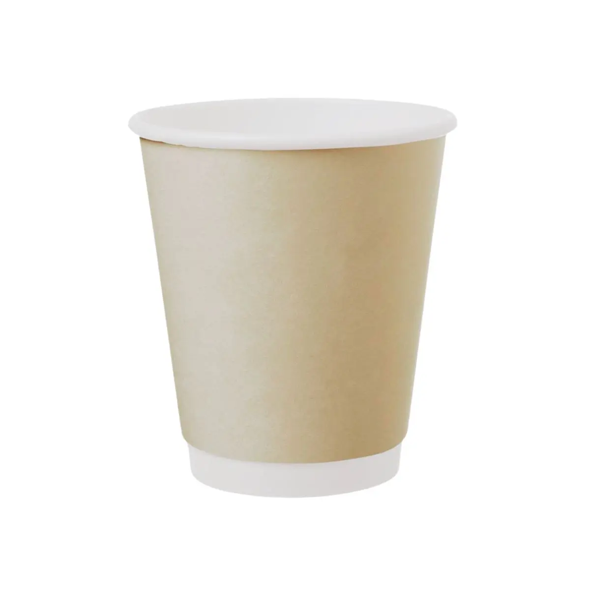 Pappbecher 0,2L Doppelwand H-Braun | Ø 80mm