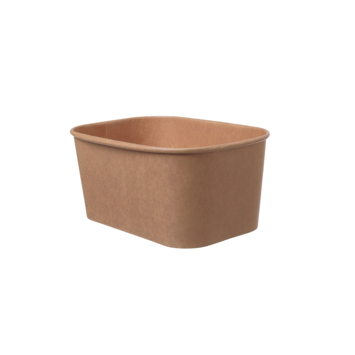 Salatschale Pappe Rechteckig 1000ml | 168x118x57mm