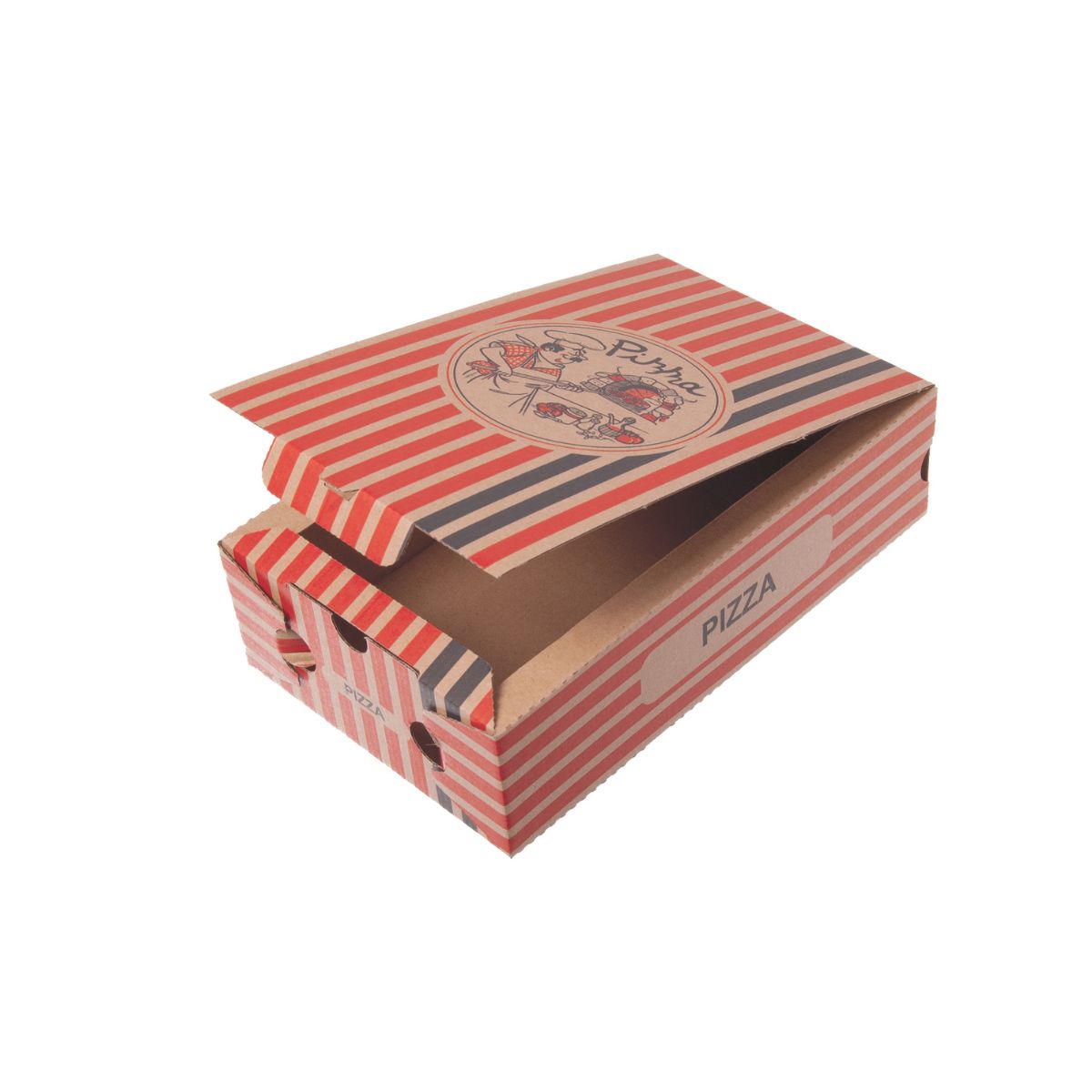 Calzone Box 27x17x7cm | Kraft rot-braun