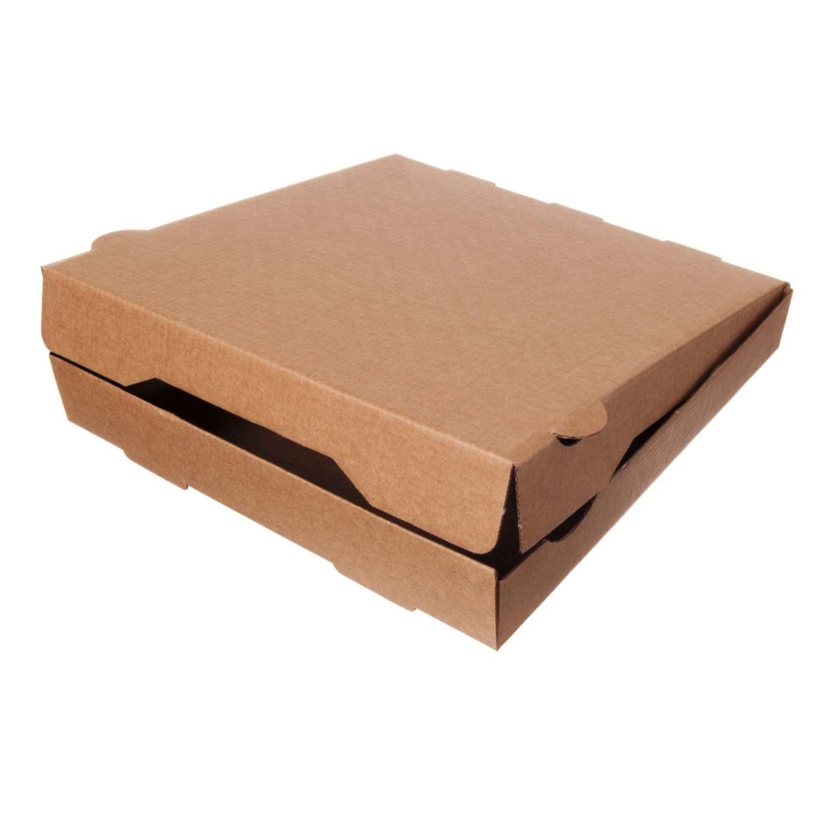 Pizzabox 26x26x4cm | Kraft Braun | Unbedruckt