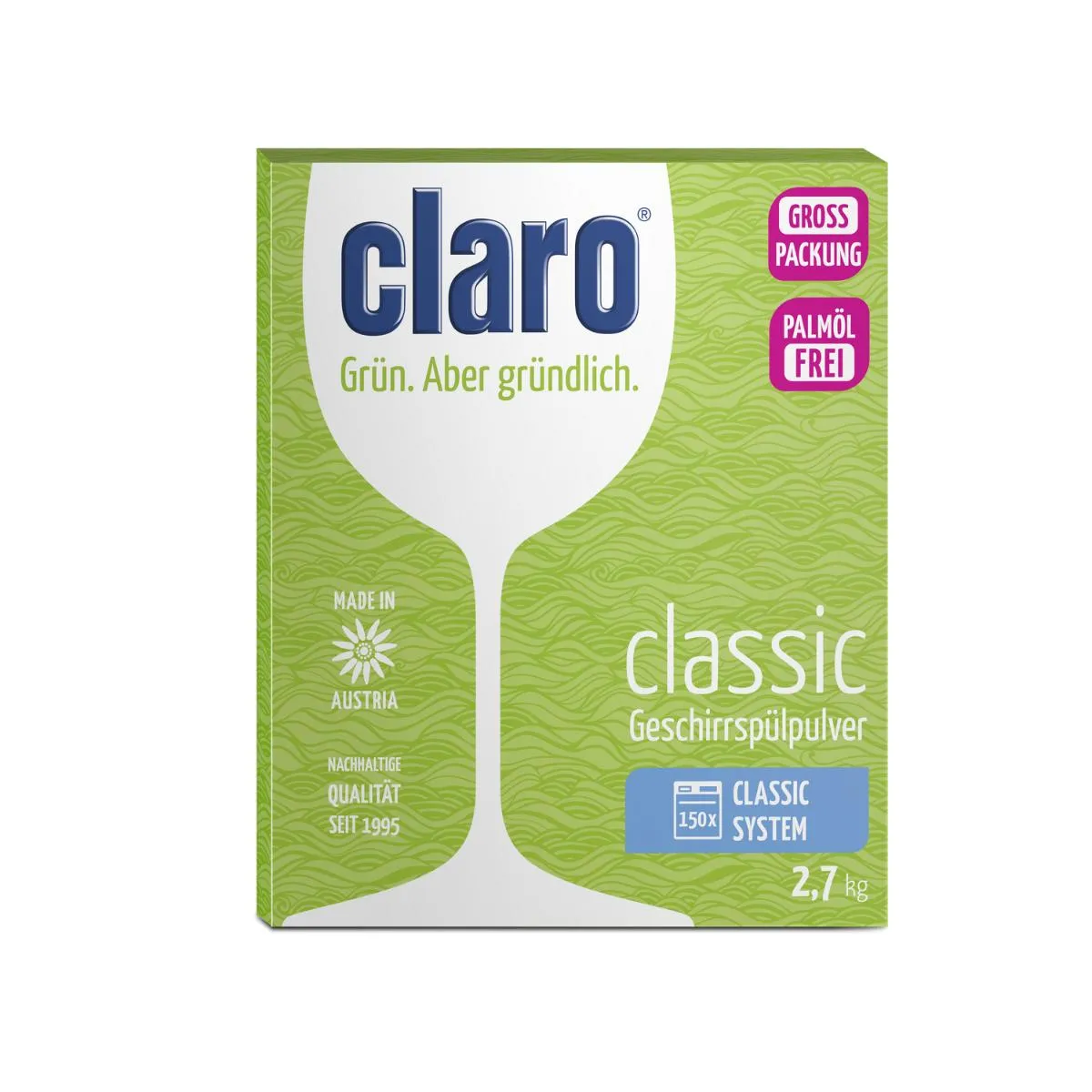 Claro Classic Geschirrspülpulver | 2,7kg