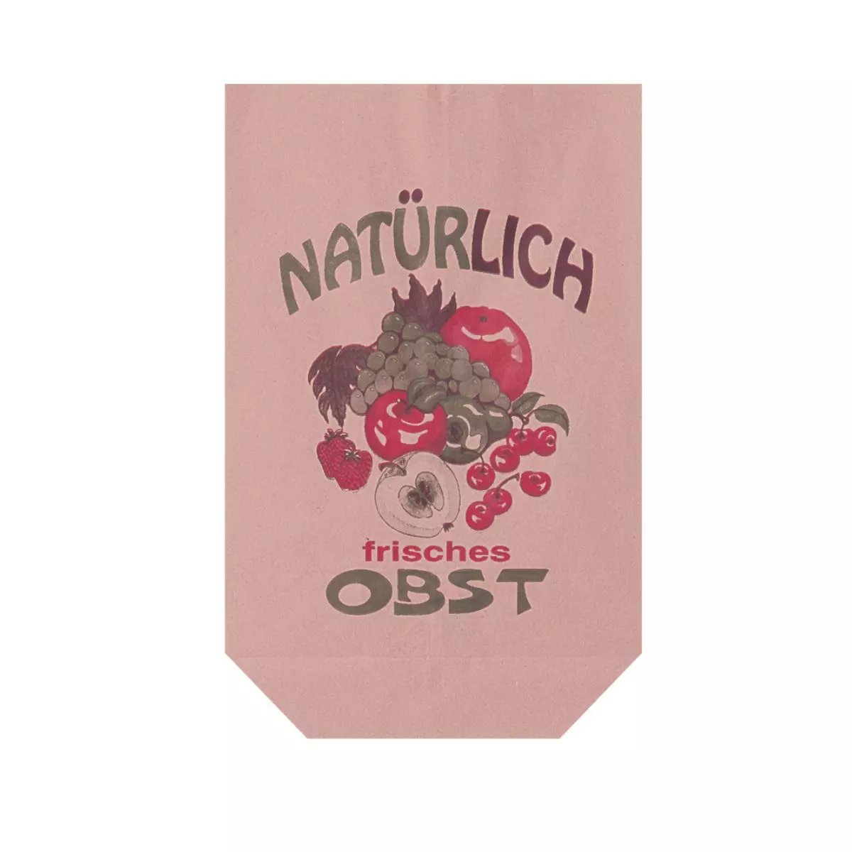 Obstbodenbeutel 2,5 kg | 23x38cm | Obstmotiv Braun